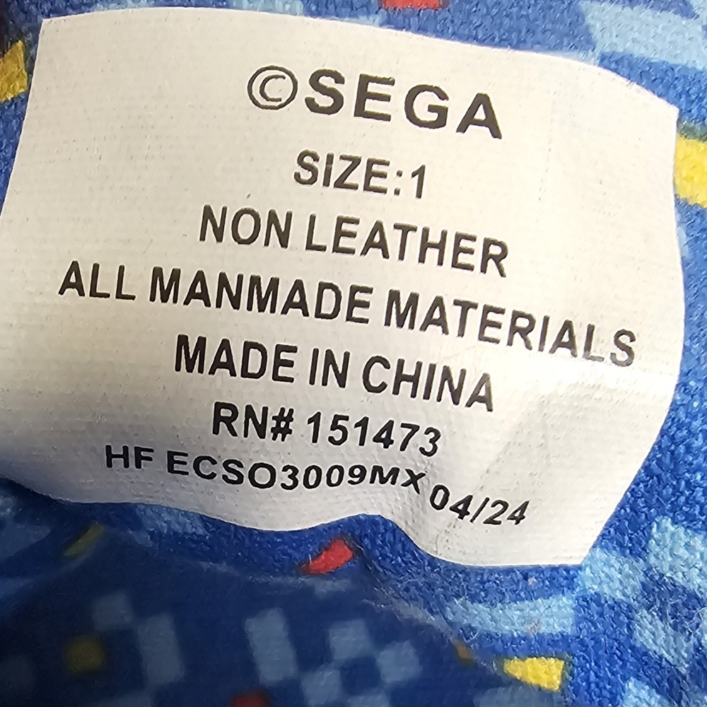 SEGA Sonic The Hedgehog Kids High-Top Character Sneakers Blue White Size 1 - Picture 9 of 9